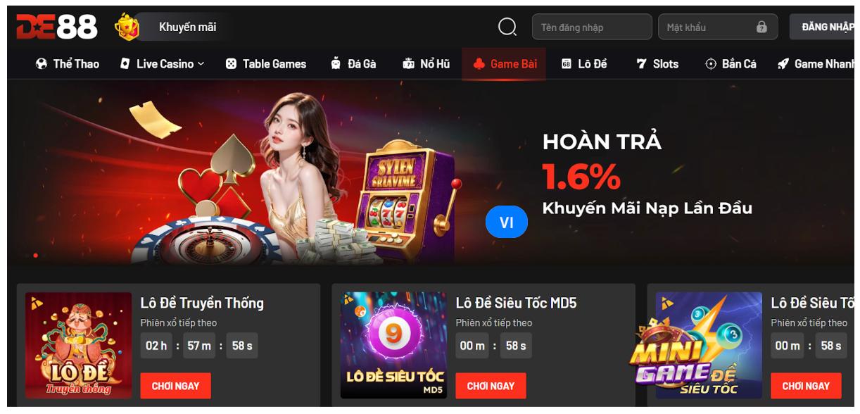 Giới thiệu DE88 - Nguồn gốc và chứng nhận hợp pháp